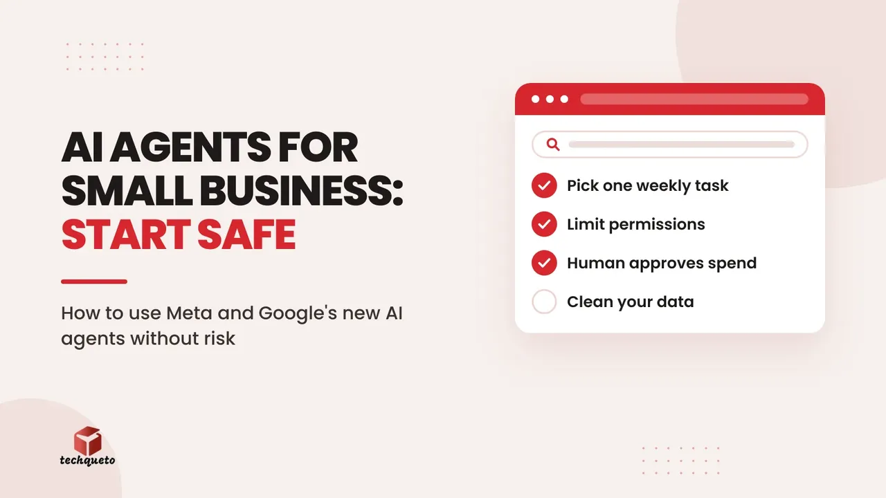 Checklist of safe steps for adopting AI agents in a small business